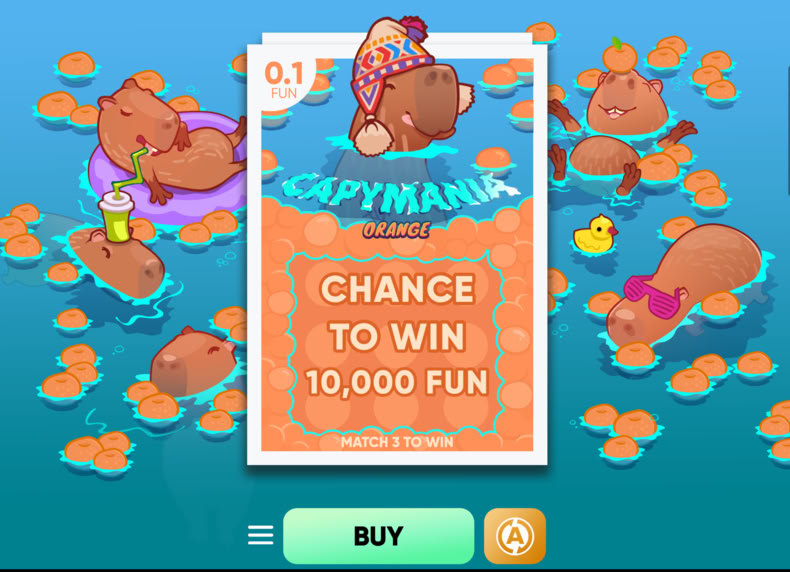 Capymania Orange game - play for free