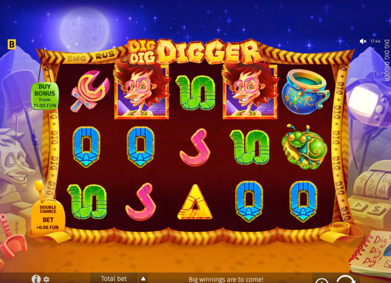 Dig Dig Digger game - play for free