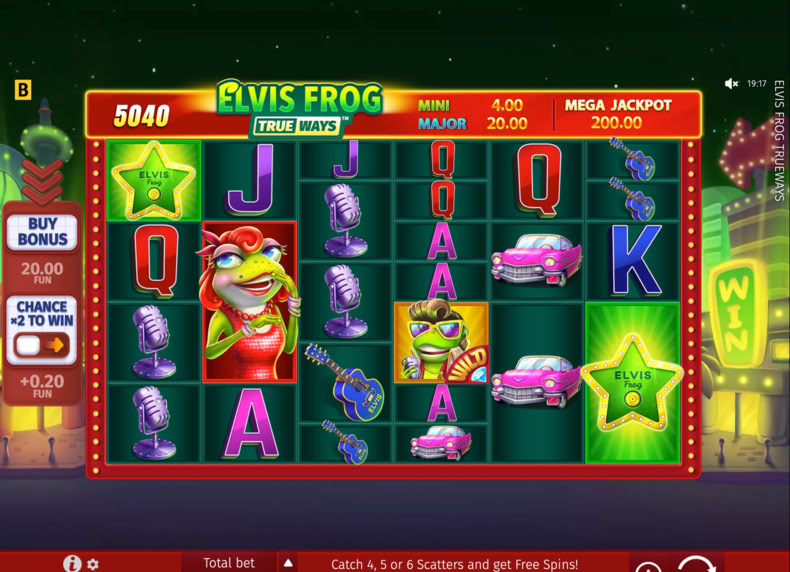 Elvis Frog TRUEWAYS game - play for free