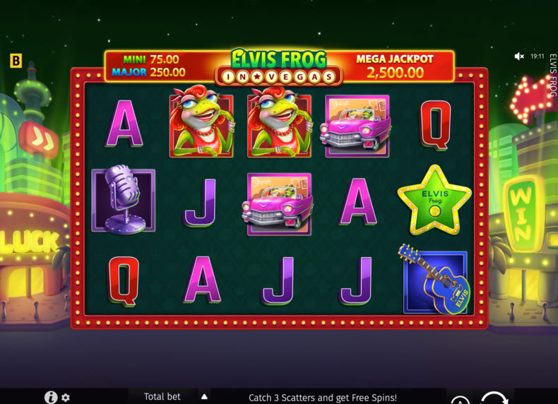 Elvis Frog in Vegas game - play for free