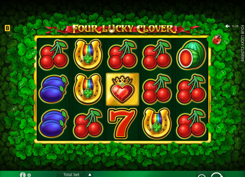 Four Lucky Clover game - play for free