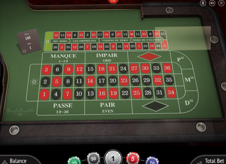French Roulette game - play for free