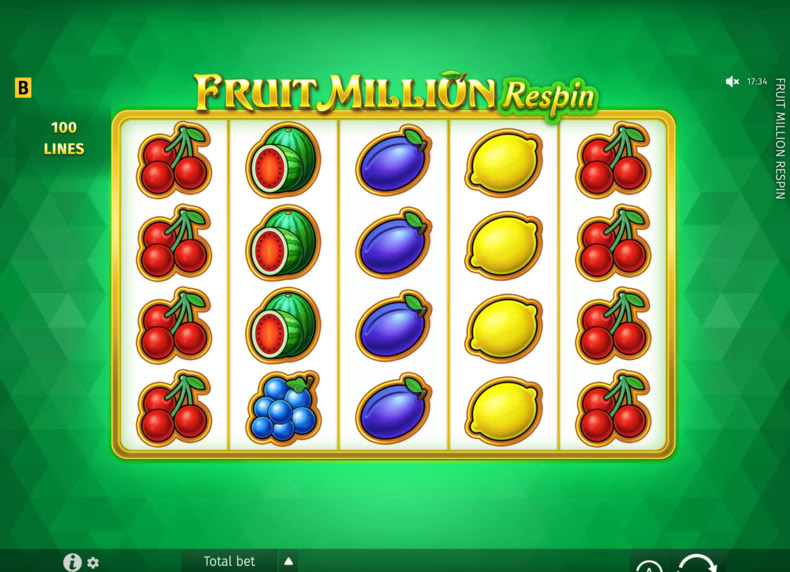 Fruit Million Respin game - play for free
