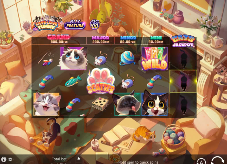 Cats Love Yummy game - play for free