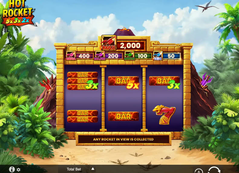 HOT ROCKET 5x 3x 2x game - play for free