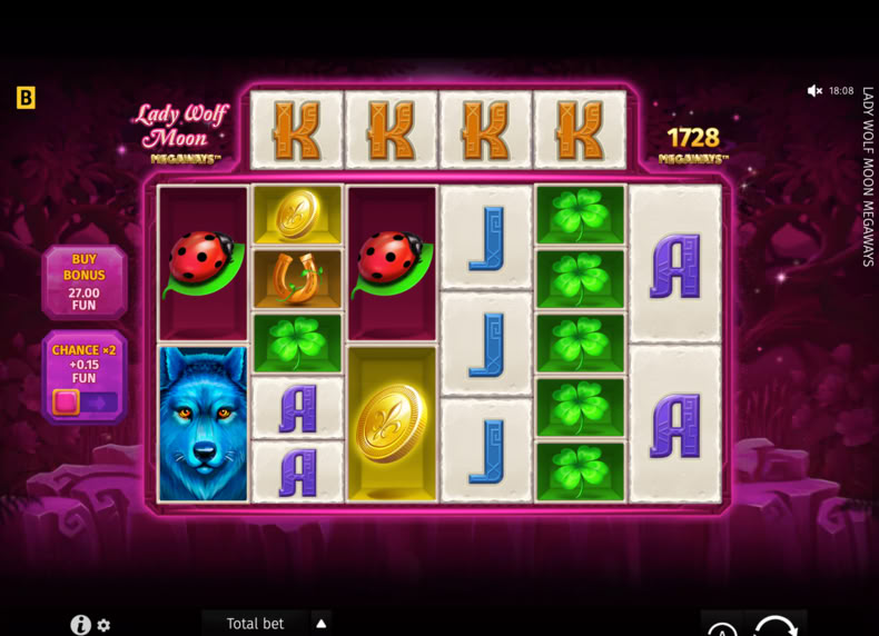 Lady Wolf Moon Megaways game - play for free