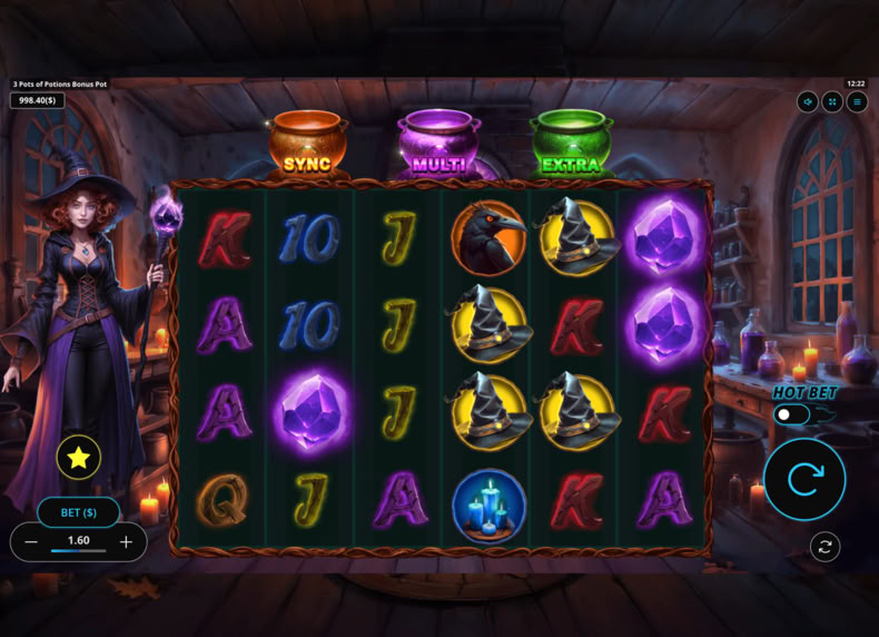 3 Pots of Potions Bonus Pot game - play for free