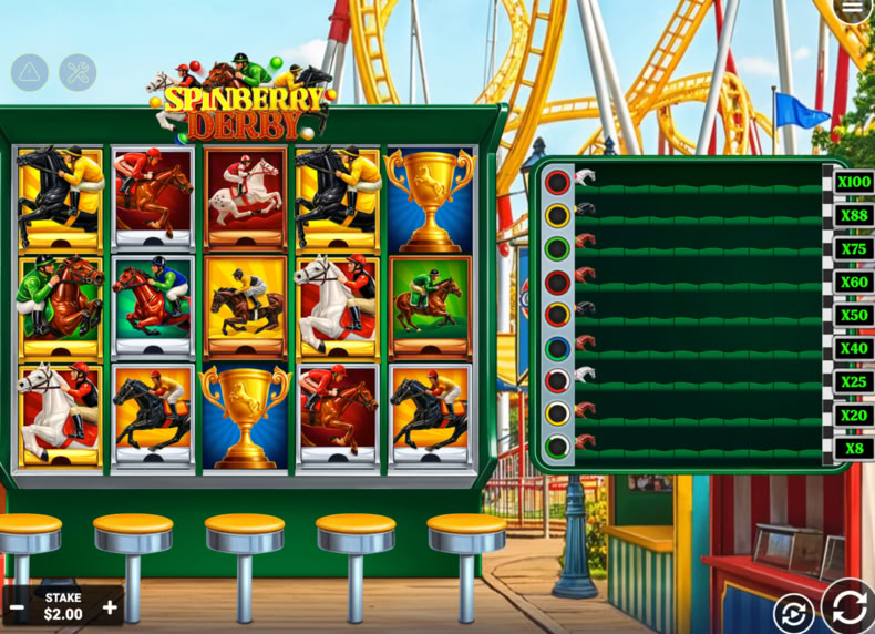 Spinberry Derby game - play for free