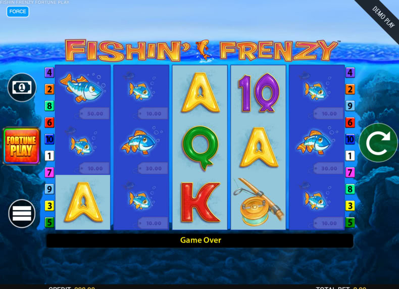 Fishin Frenzy Fortune Spins game - play for free