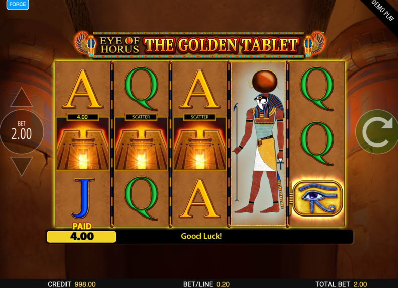 Eye Of Horus The Golden Tablet game - play for free