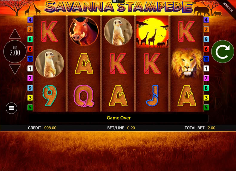 Savanna Stampede game - play for free