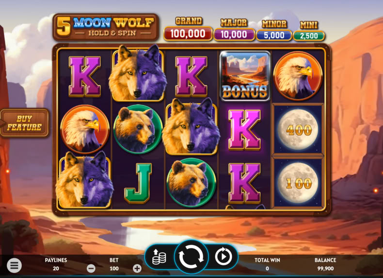 5 Moon Wolf game - play for free