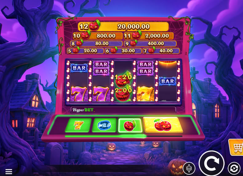 Scary Cherry 7s game - play for free