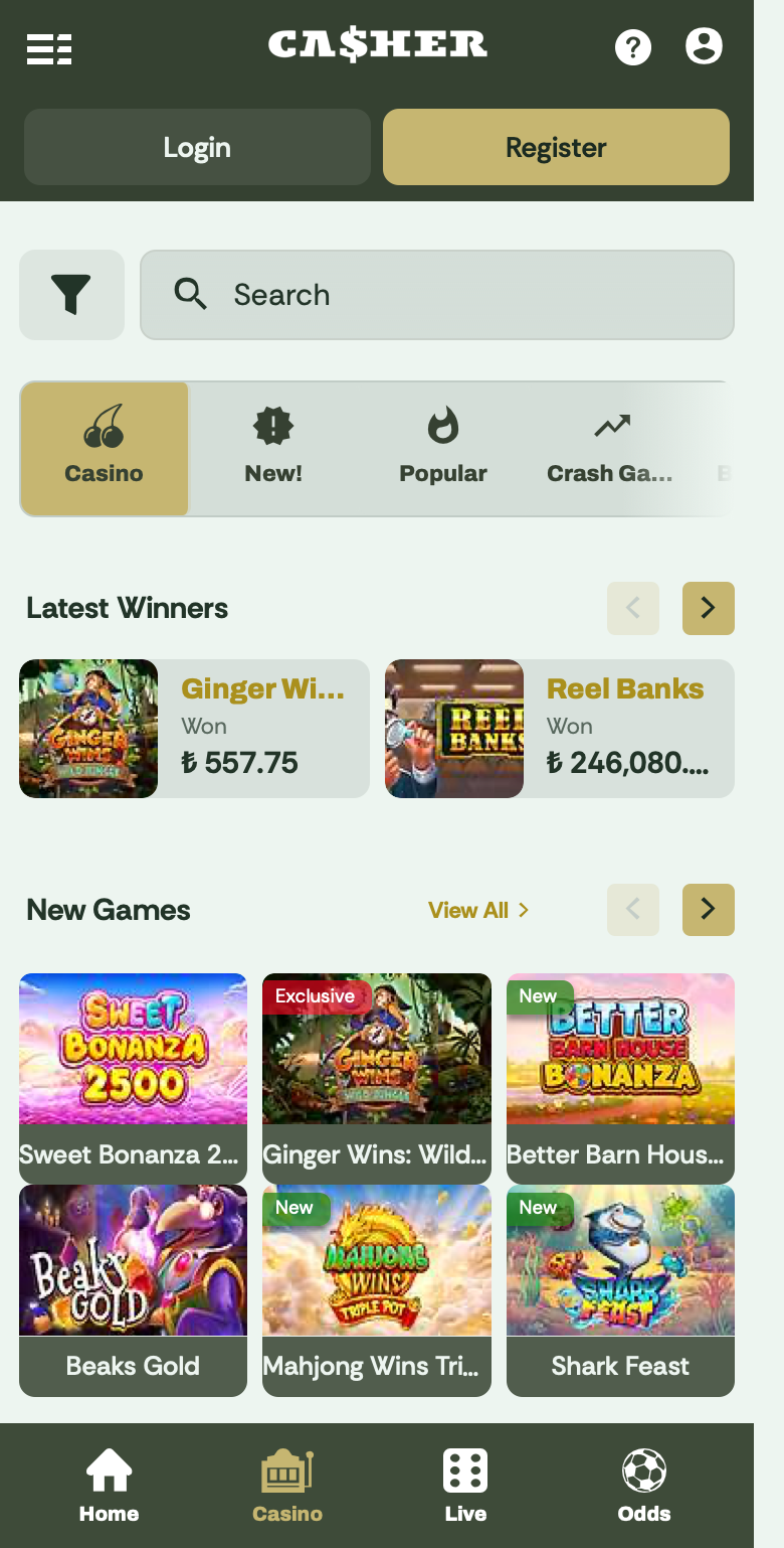 Casher - Review, Bonuses, and Casino Rating 2026